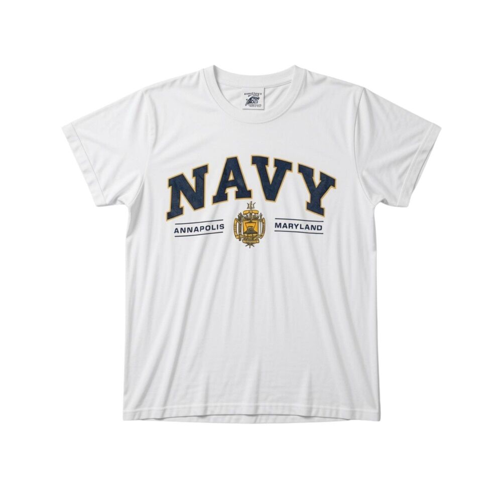 Naval Academy Gift Shop Men's USNA T-Shirt Size Small White Annapolis Maryland